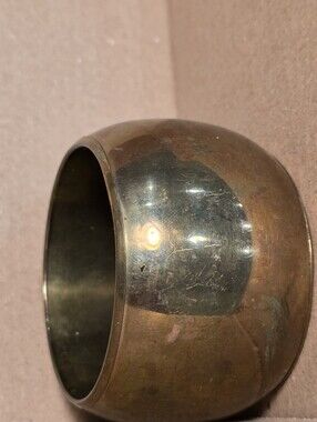Mango Brass Gold Statement Wide Cuff Bracelet